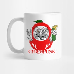 CYDERPUNK DARUMA white Mug